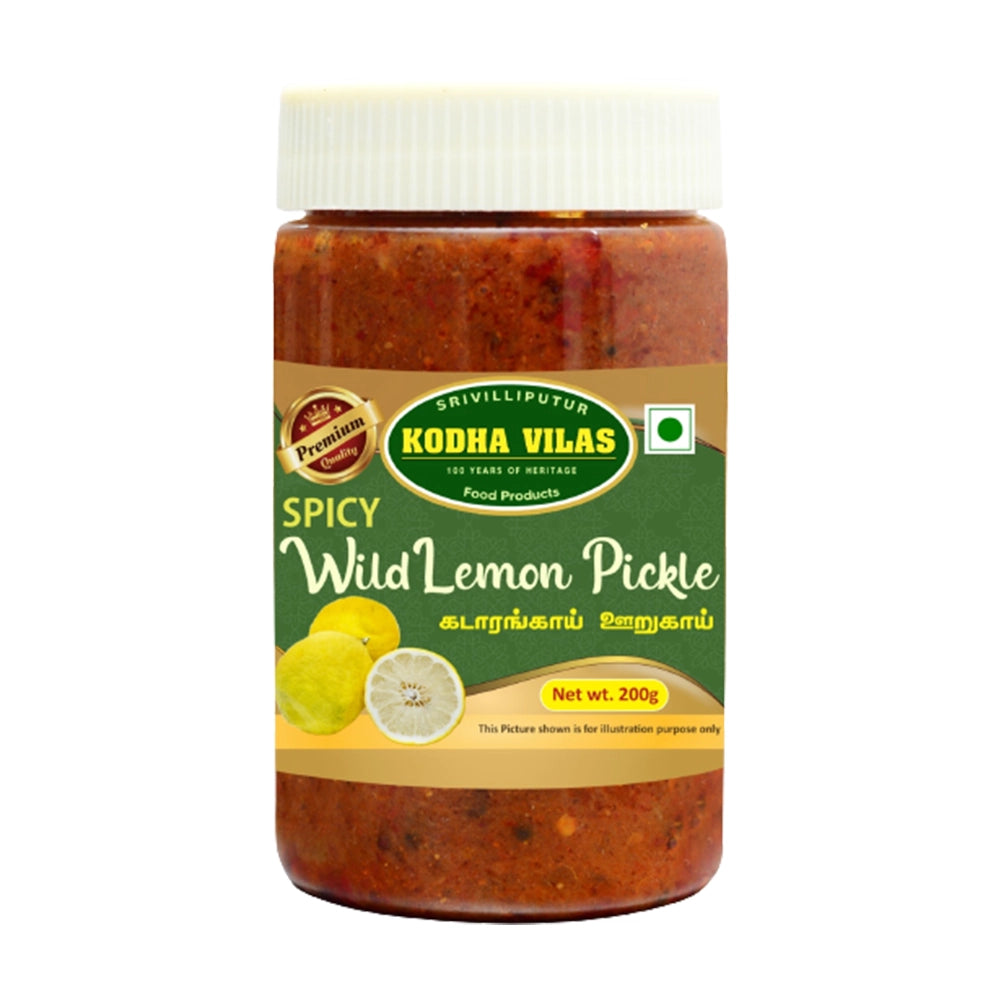 Kodha Villas Wild Lemon Pickle- (Kadarangai) 200 gms